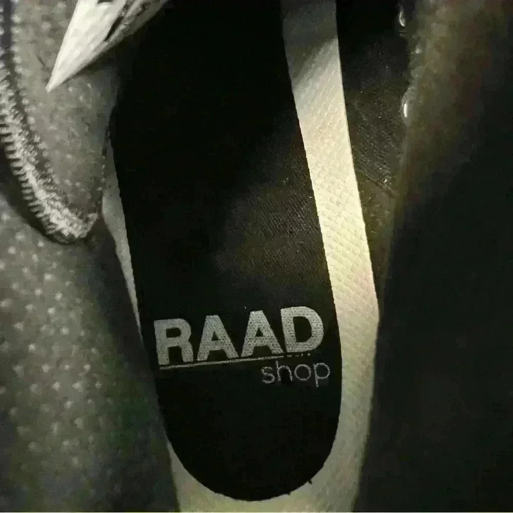 COPY - NEW RAAD BLACK AND WHITE FLAG HIGH TOPS MEN 10 WOMEN 11.5 - Picture 7 of 12